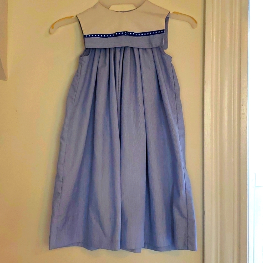 Peaches n cream size 4t girls blue and white dress